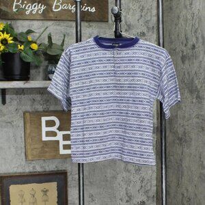 NEW Ad Hoc Youth Boys Knit Henley Vintage Shirt Top 16659adaebab1e Blue 7